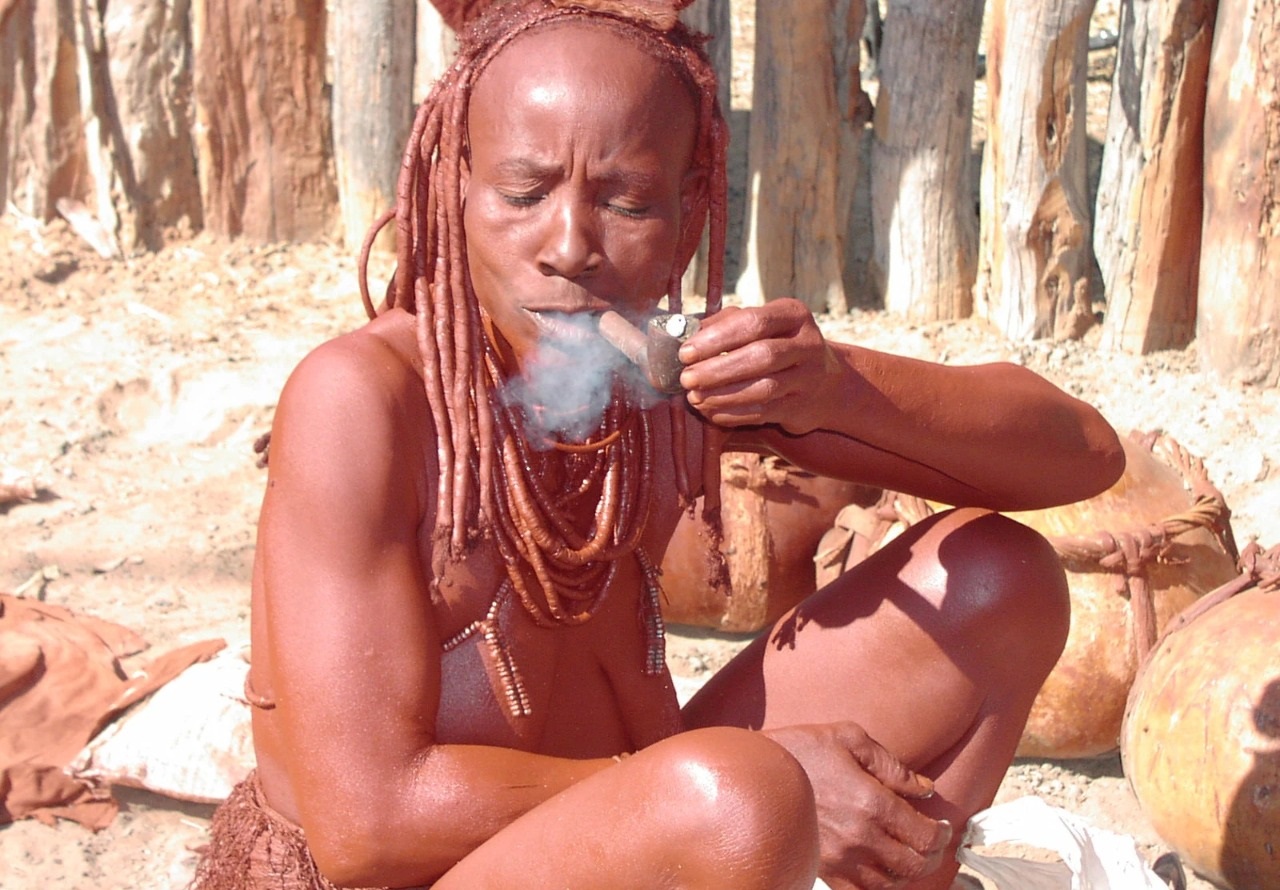 Himba Tribe Use Smoke To Bathe